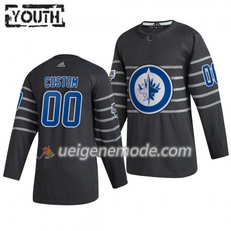 Kinder Winnipeg Jets Trikot Custom Grau Adidas 2020 NHL All-Star Authentic